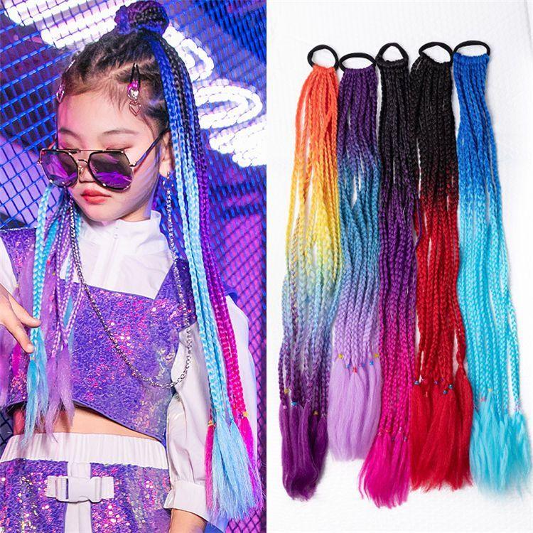 エクステ ダンス 髪型 キッズ ヒップホップ ファッション キッズダンス衣装 ダンス ヘアアレンジ カラフル エクステンション ダンス イベントヘア 衣装小物 コス Kp1nddndvk Cosbrapim Com Br