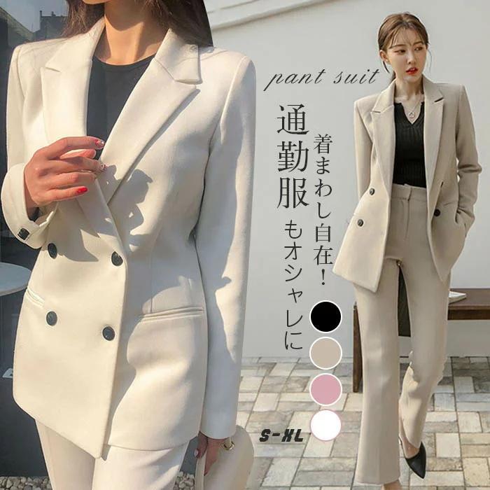 ヴィンテージ復刻 スーツ レディース 洗える パンツスーツ ビジネススーツ レディーススーツ セットアップ レディース 2点セット フォーマル 通勤 女性 おしゃれ 無地ク 春 秋 冬 Hanagrocare Com