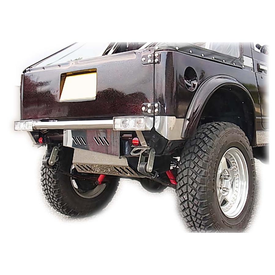 ボディリフト車用ステンレス製リア・ボロ隠しパネル（スリット有り