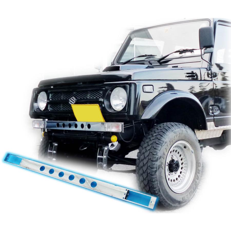 ジムニー用ステンレス製フロントエプロンType.2（丸穴タイプ 