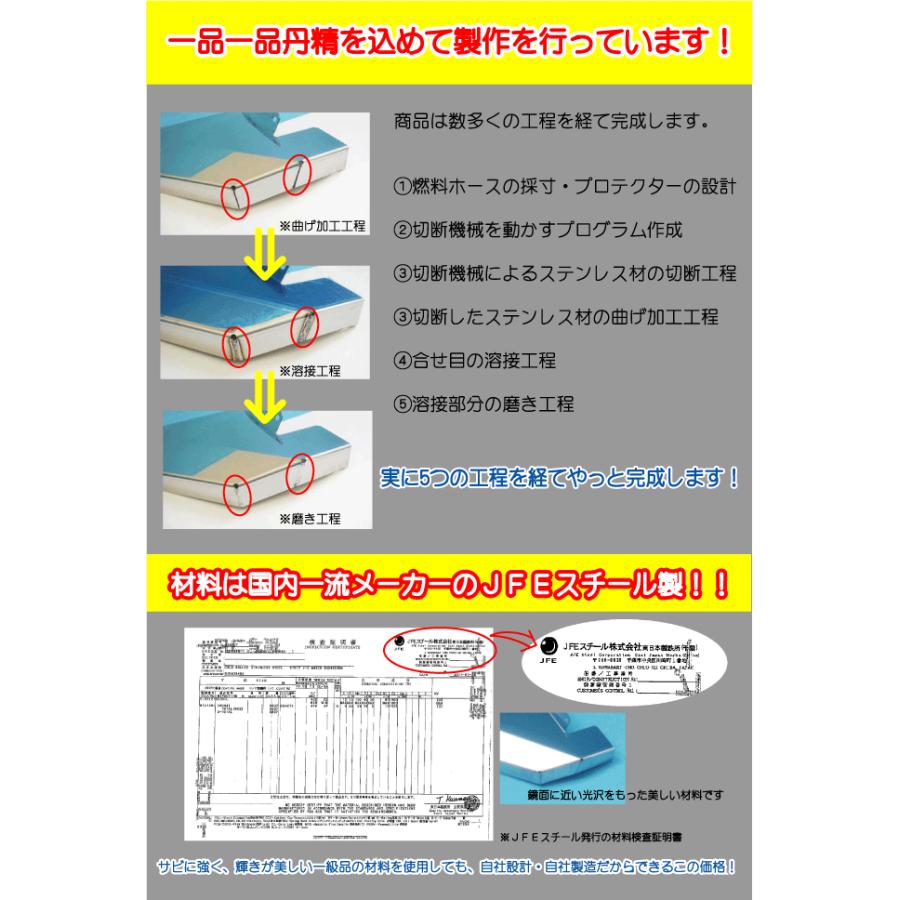 ジムニー用燃料ホースプロテクター ステンレス製 SJ30 JA11 JA12 JA22