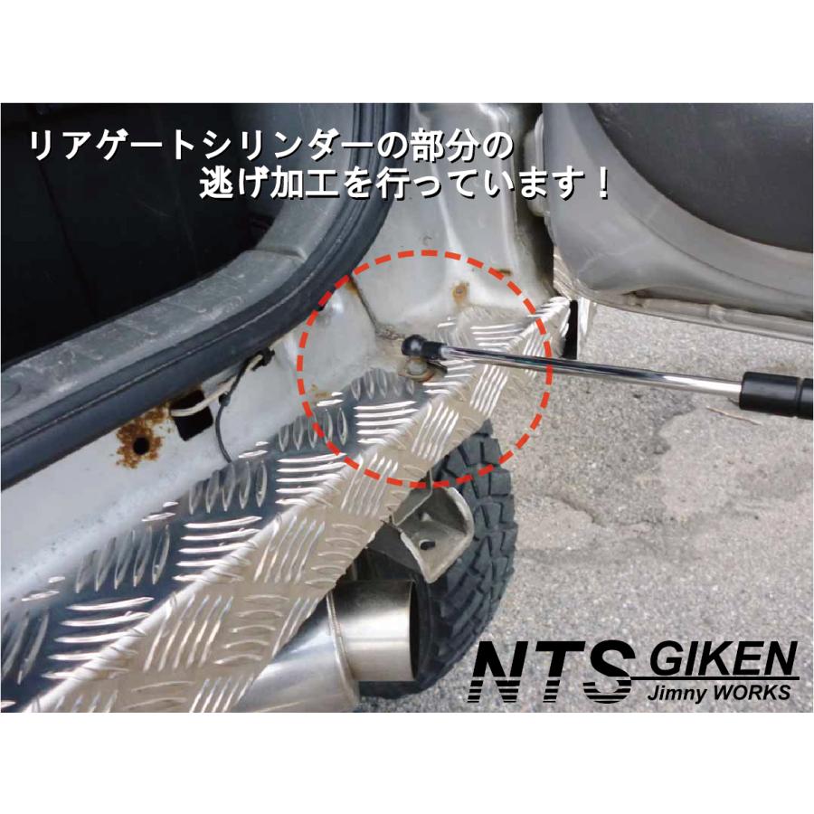 最新エルメス ジムニー アルミ縞板製ドアガード 補強パーツ - abacus