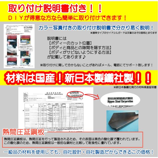 ジムニー・ハードカット用サイドシルガード廉価タイプ【ブラック