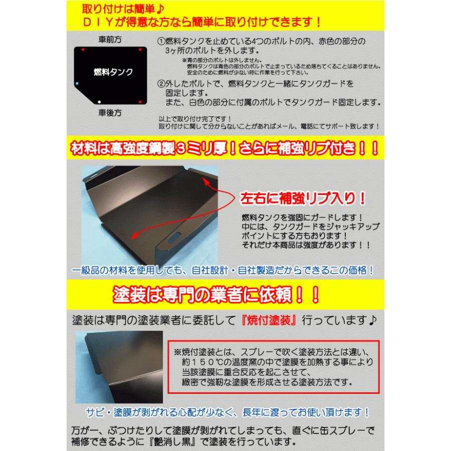 数量限定】高強度鋼3ミリ厚・ジムニー用タンクガード【黒塗装済み
