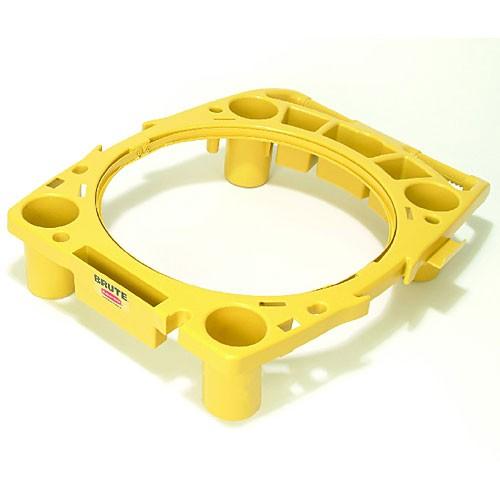 ラバーメイド BRUTE ブルート 丸型コンテナ用リムキャディー 166L専用 黄 FG9W8700YEL 0086876172539