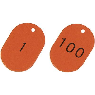 番号小判札 1〜100 レッド 小 100枚1セット 200141 026853
