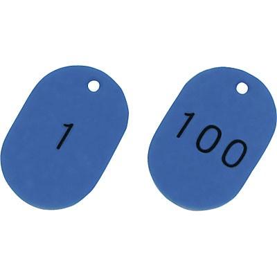 番号小判札 1〜100 ブルー 小 100枚1セット 200151 027003