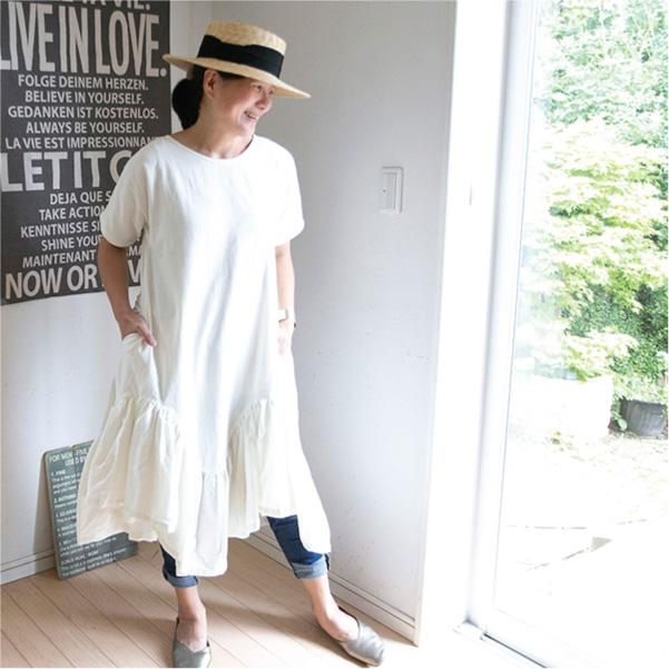 ワンピース ゆったり 大きいサイズ ナチュラル服 大人可愛い 30代 40代 春夏 春夏ワンピース Np17 ナチュラルセンス ヤフー店 通販 Yahoo ショッピング