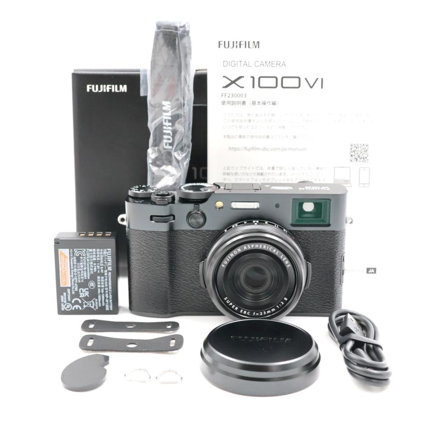 シャッター数1300枚 FUJIFILM X100VI-B ブラック X100VI デジタルカメラ 富士フィルム | 