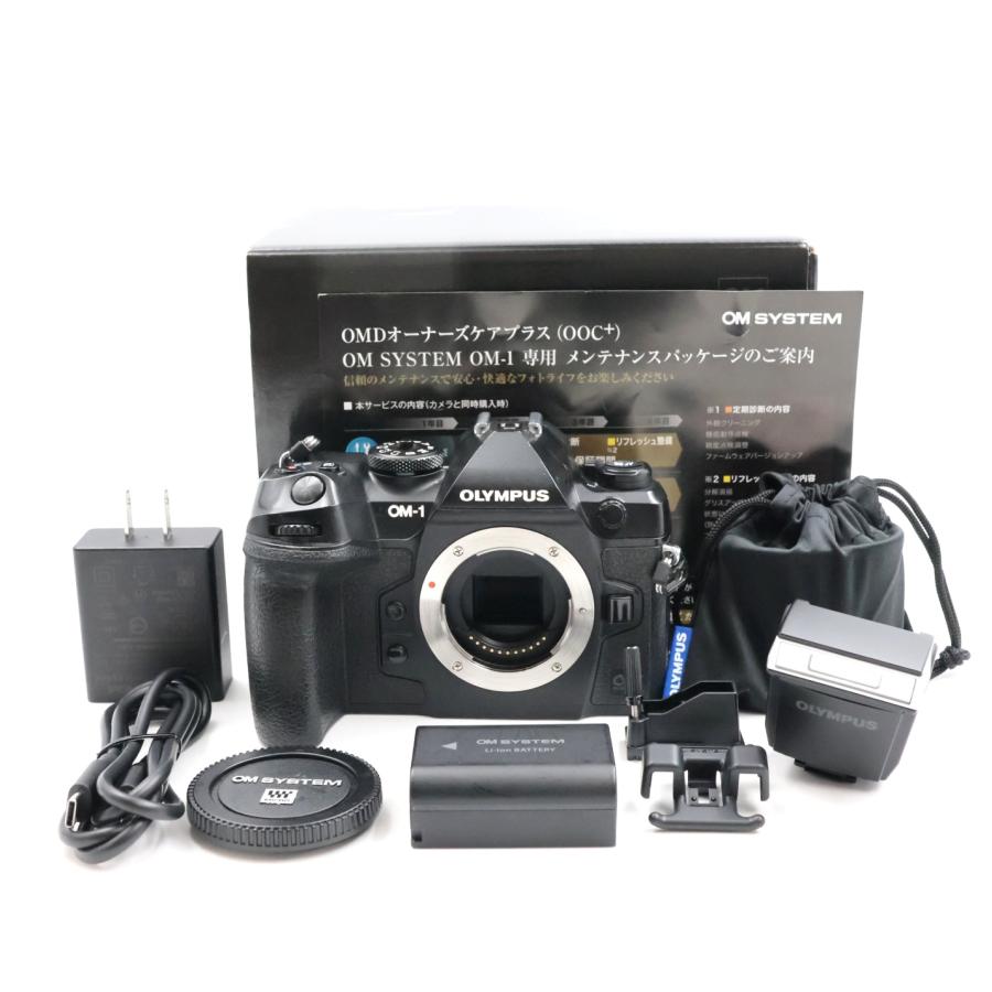 シャッター数25744枚 OLYMPUS OM SYSTEM OM-1 ボディ ブラック ミラーレス一眼カメラ オリンパス | 