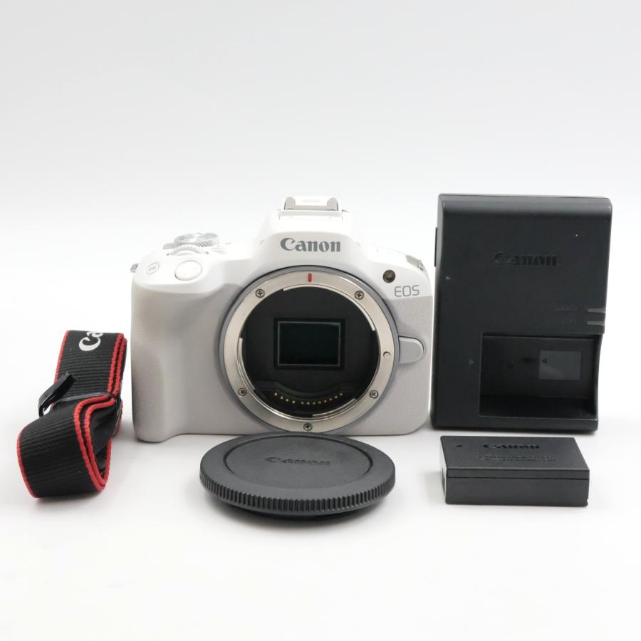 シャッター数1000枚 Canon EOS R50 ボディ ホワイト ミラーレス一眼カメラ キヤノン | 