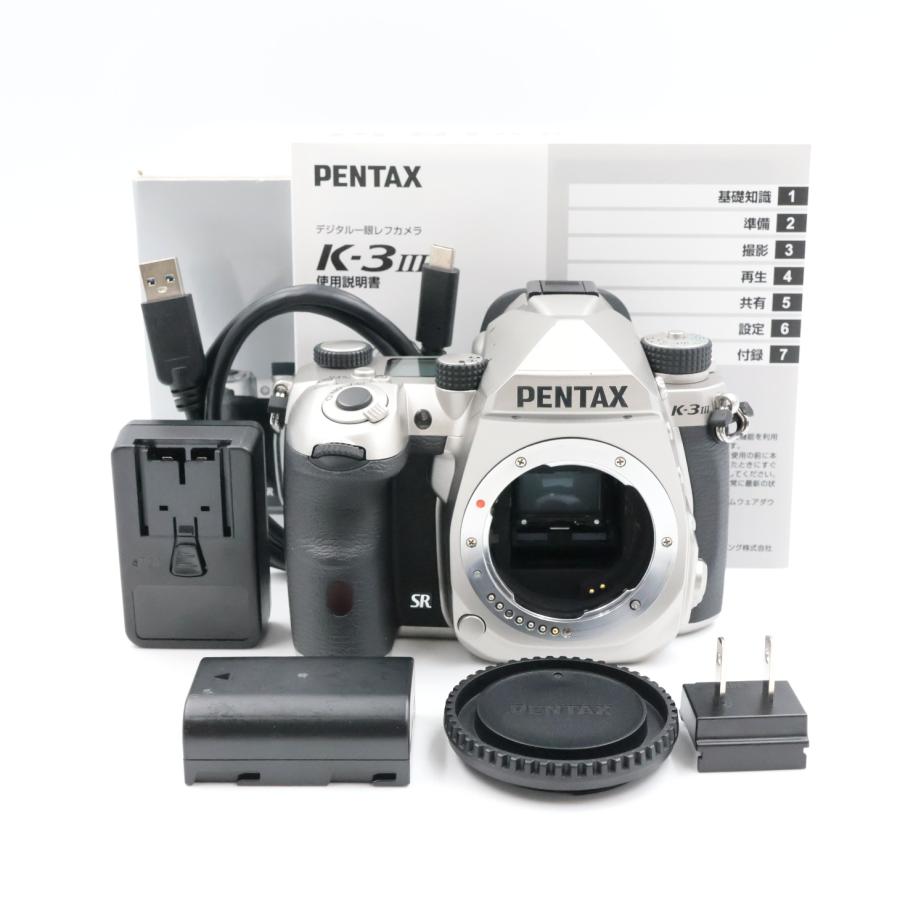 シャッター数19248枚 PENTAX K-3 Mark III 3 ボディ シルバー APS-Cデジタル一眼レフカメラ ペンタックス | 