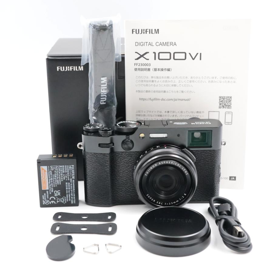 シャッター数2400枚 FUJIFILM X100VI-B ブラック X100VI デジタルカメラ 富士フィルム | 