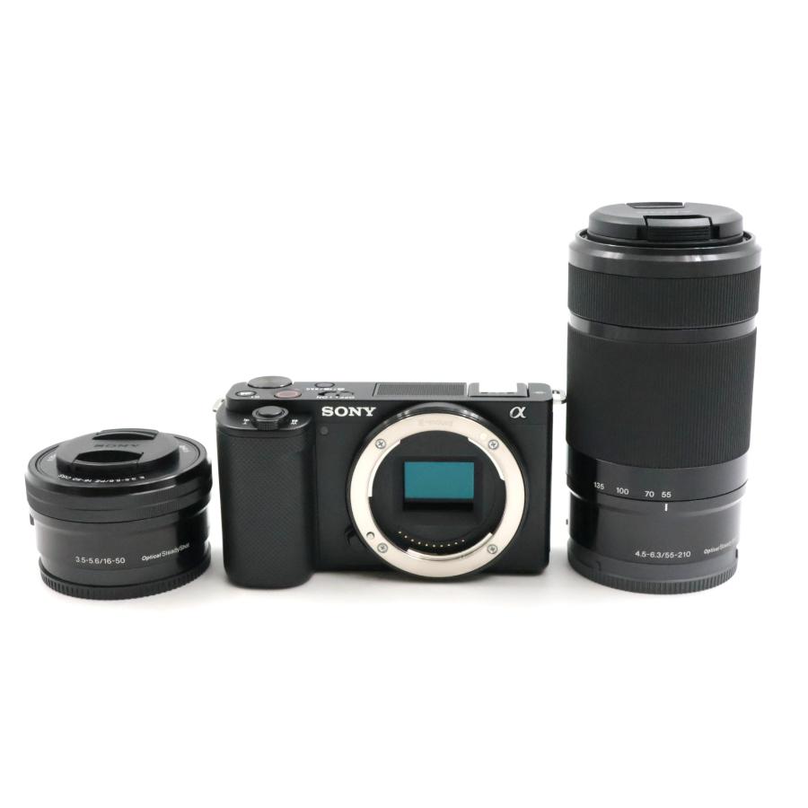 シャッター数3310枚 SONY VLOGCAM ZV-E10Y B ダブルズームレンズキット ブラック ミラーレス一眼カメラ |  | 01