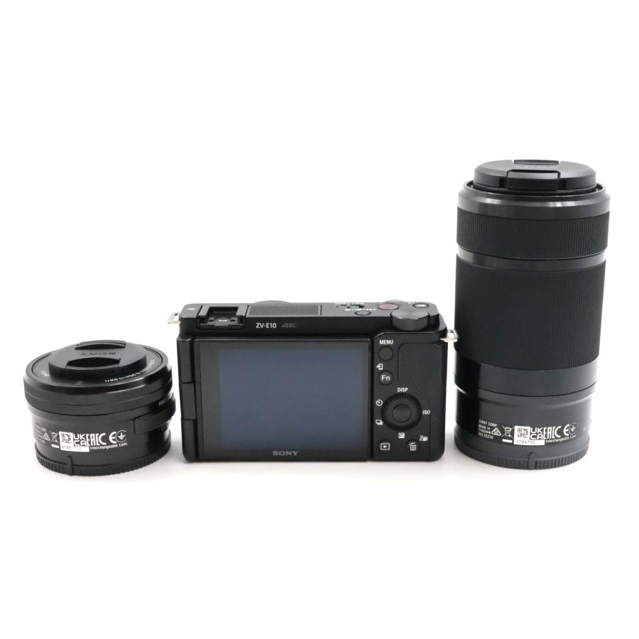 シャッター数3310枚 SONY VLOGCAM ZV-E10Y B ダブルズームレンズキット ブラック ミラーレス一眼カメラ |  | 02