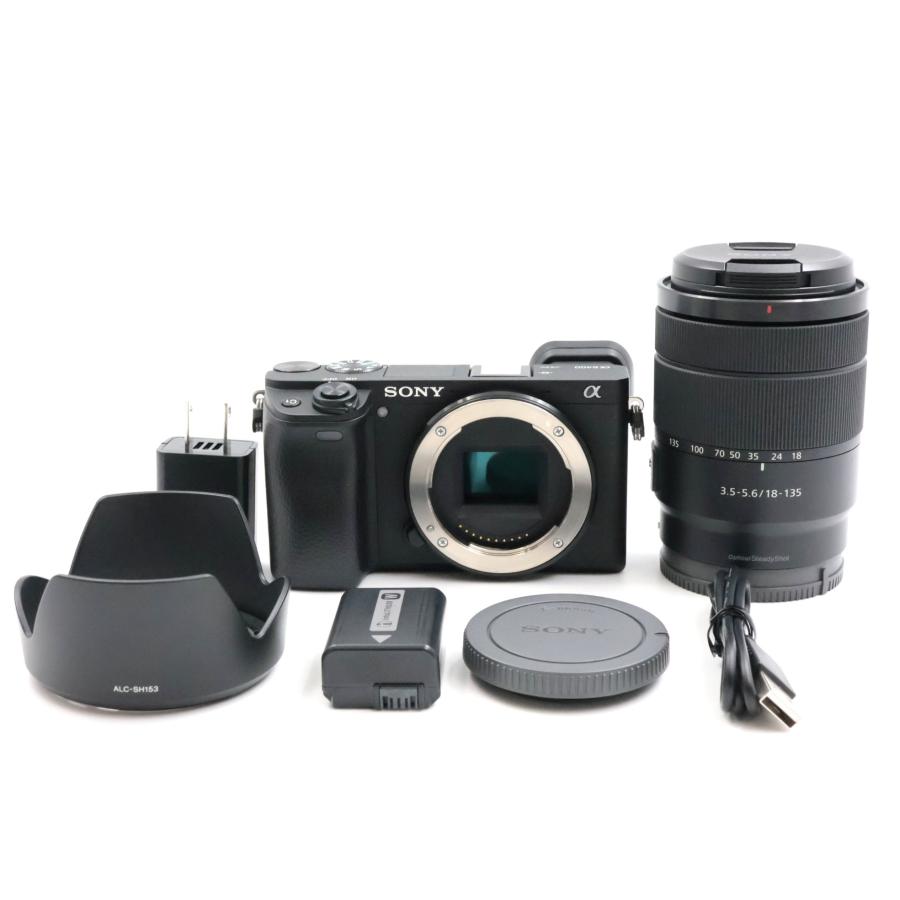 シャッター数6882枚 SONY α6400 高倍率ズームレンズキット(SEL18135) ブラック ILCE-6400M ミラーレス一眼カメラ ソニー | 