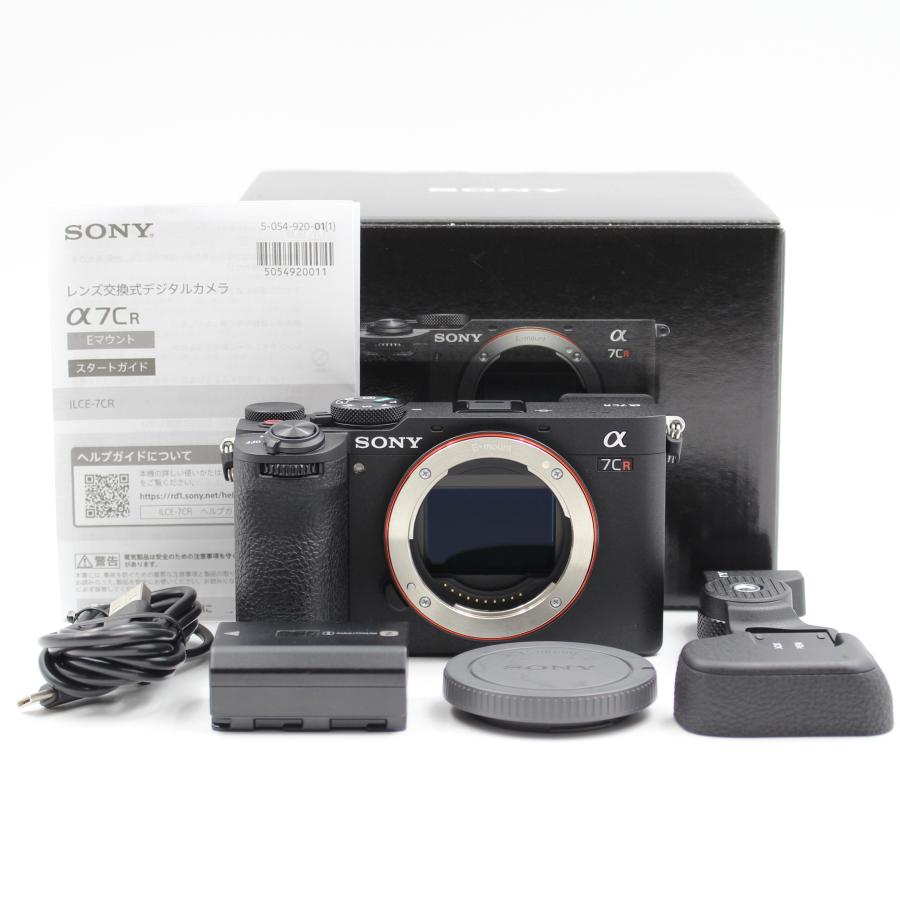 シャッター数656枚 SONY α7CR ボディ ブラック ミラーレス一眼カメラ 