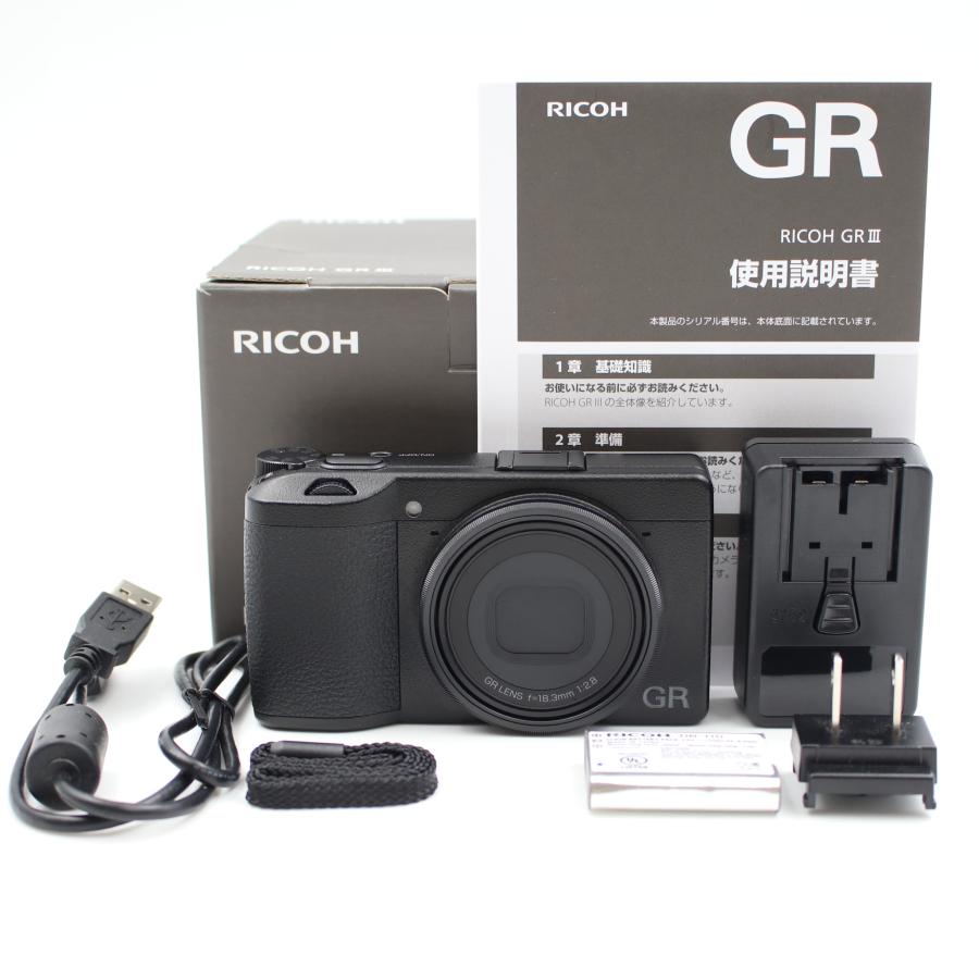 リコー シャッター数15366枚 RICOH GR III ブラック コンパクト