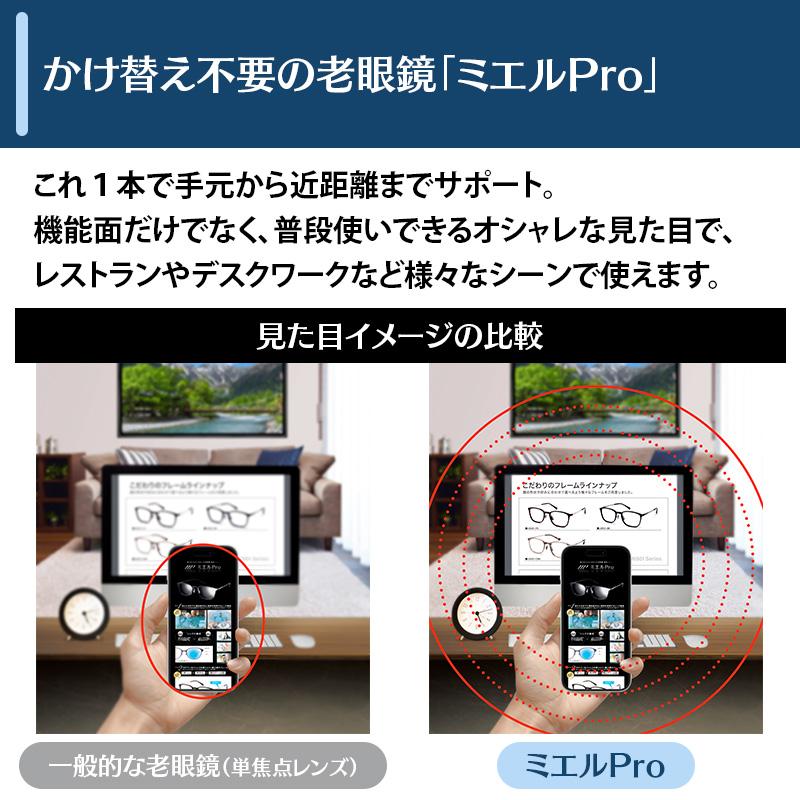 新感覚の老眼鏡 ミエルPro べっ甲柄ブラウン 日テレポシュレ(日本