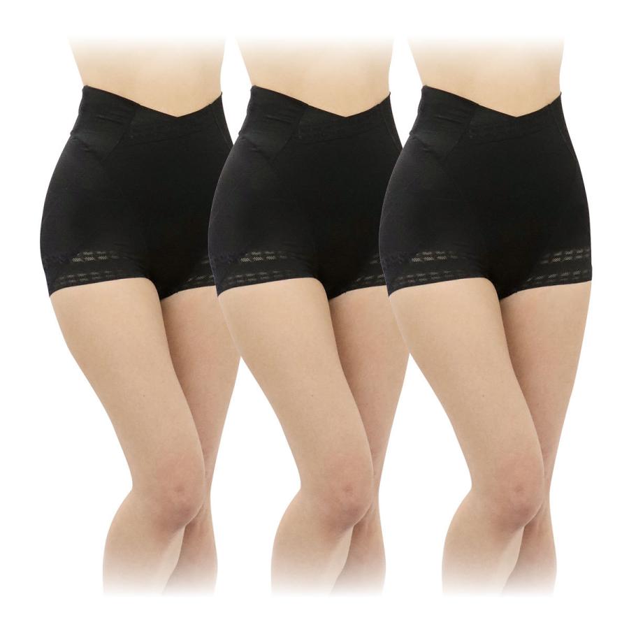 くわばたりえ×芦屋美整体 骨盤ショーツ エアー 3枚セット ブラック
