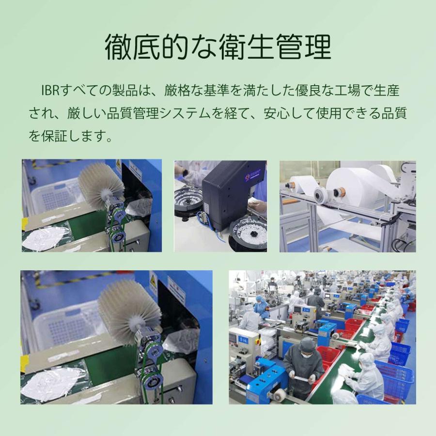 KN95 高機能マスク ベーシック Lサイズ 20枚 1cm大きい 個別包装 ホワイト 5層フィルタ 花粉 N95相当 微粒子カット 不織布  使い切り 耳調節 IBR アイビーアール |  | 06