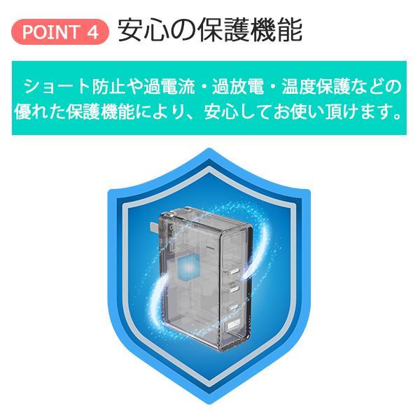 【1年保証付】100W 急速充電器 4台同時充電 USB C/A PD QC対応 折りたたみ式プラグ GaN採用 PSE適合 ハイパワー ゲーミングPC iPad macbook pro 国内サポート｜nuarl｜11