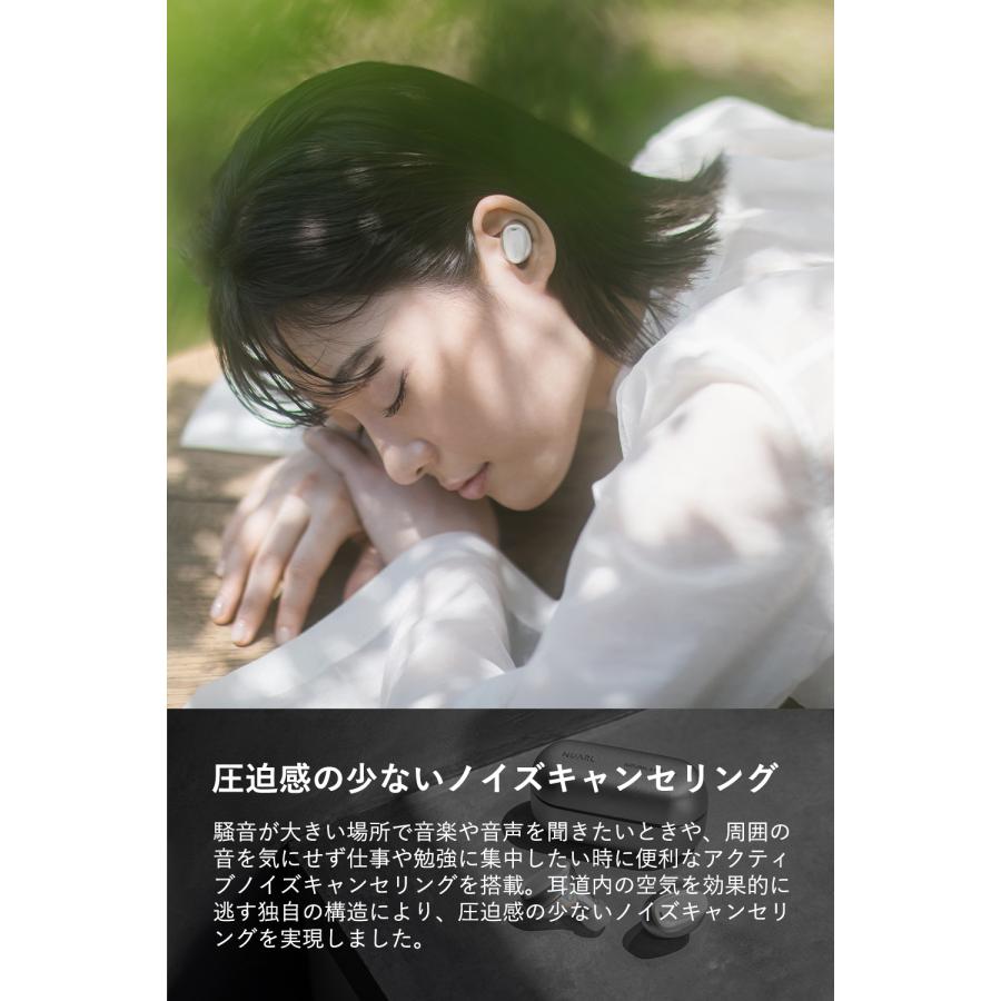 NUARL【公式】mini3 完全 ワイヤレスイヤホン ノイズキャンセリング ローズゴールド ピンクリボン運動 ※公式限定延長保証付き | NUARL | 02