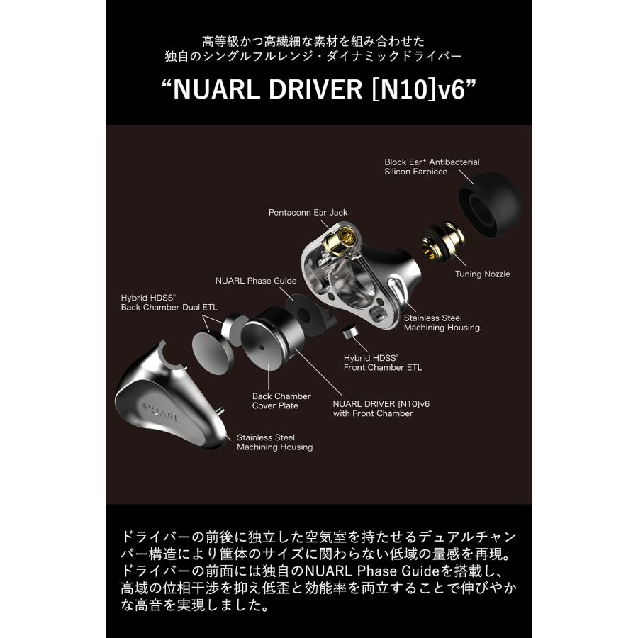 NUARL（ヌアール） 【公式】 Overture Hi-Res 有線 イヤホン Pentaconn