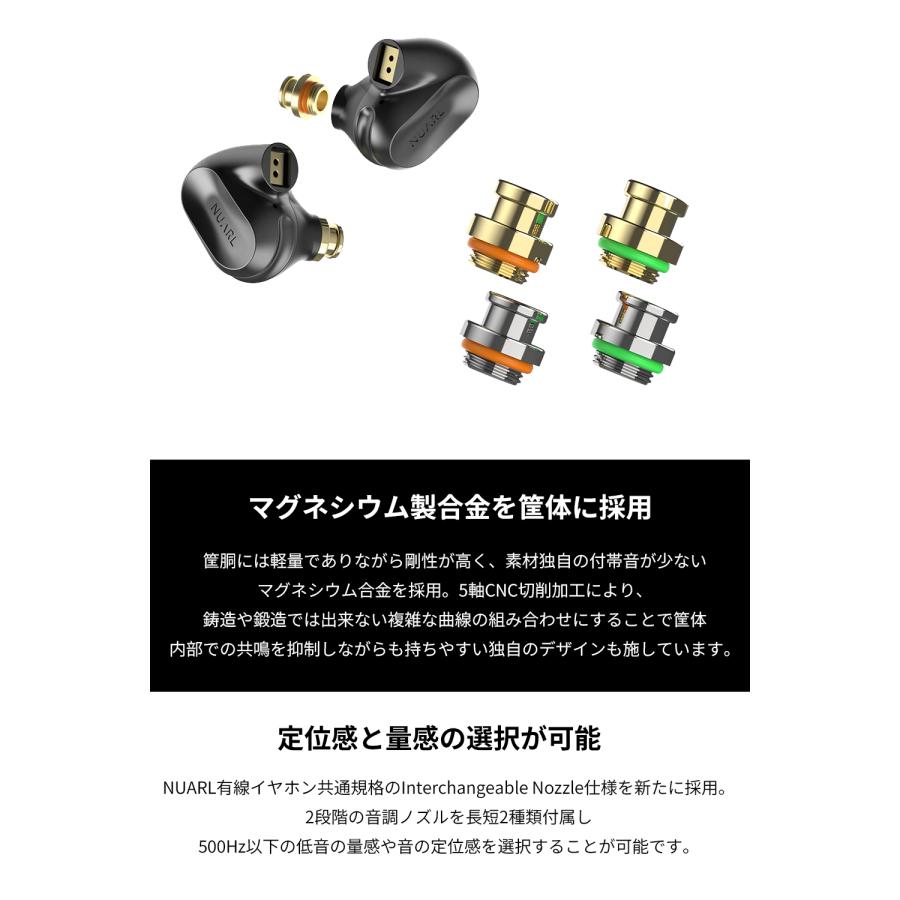 NUARL（ヌアール） NUARL NX1 Chapter 2 Hi-Res 有線 イヤホン