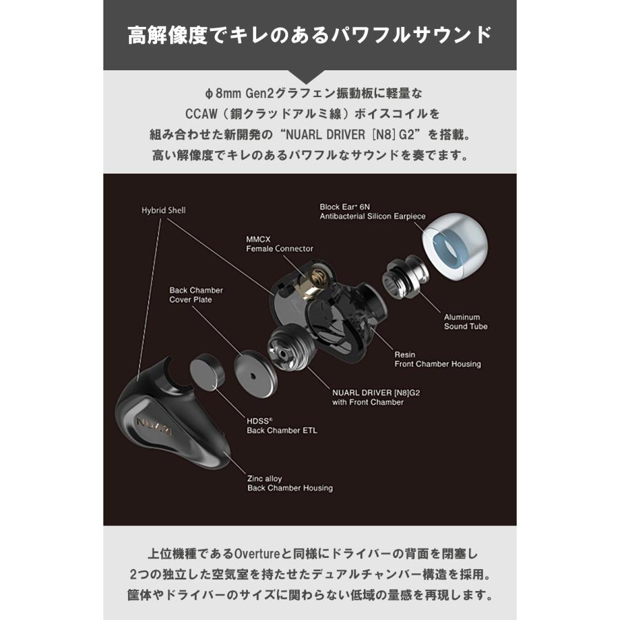 【4/30までイヤーピースプレゼント】NUARL 【公式】Sound:A Hi-Res 有線 イヤホン MMCX リケーブル対応 ※公式限定 18ヶ月保証【VGP 2025受賞】 | NUARL | 02