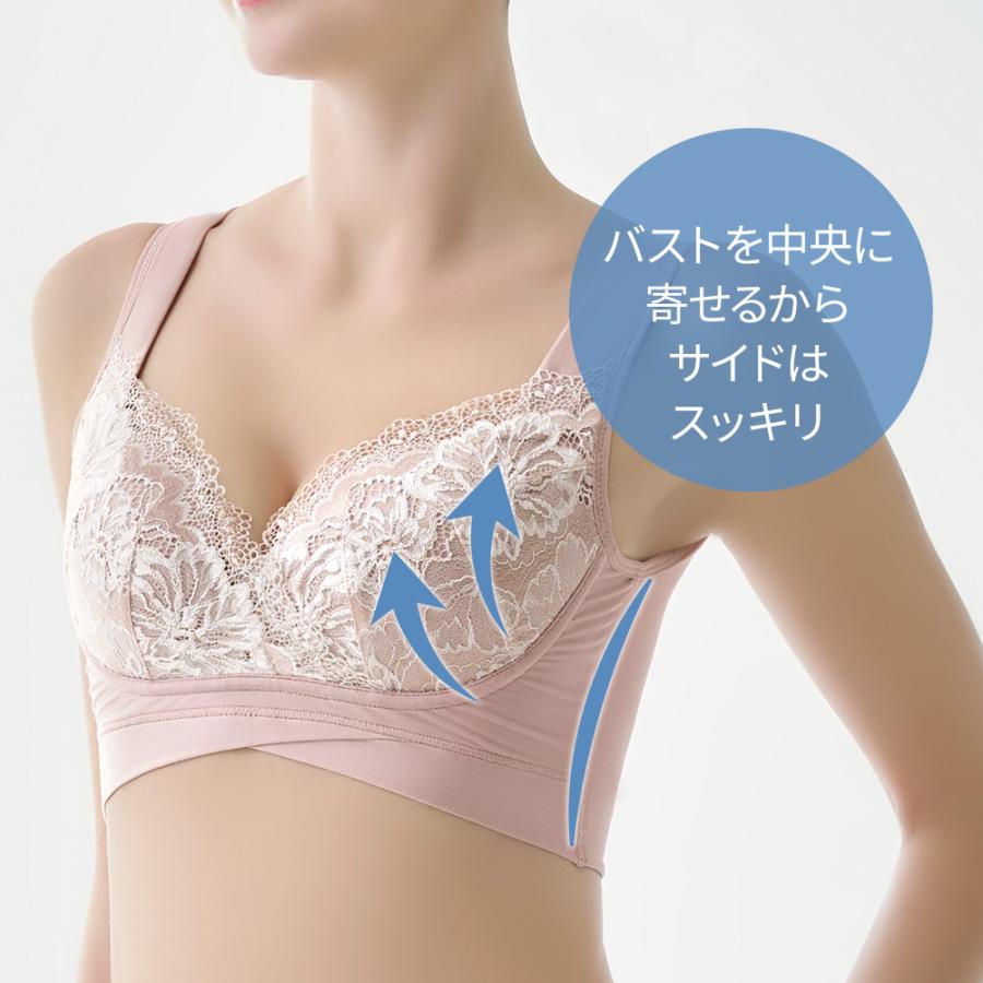 ナイトブラ ブラジャー ノンワイヤーブラ 補正下着 ブラデリス 