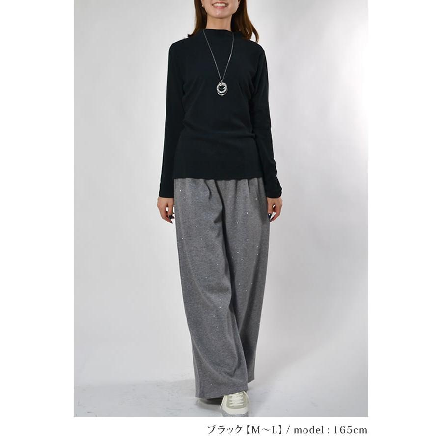 レディース インナー カットソー プルオーバー ハイネック ストレッチ 無地 防寒 発熱 長袖 レイヤード 定番 秋 冬 春 スムース 起毛 |  | 05