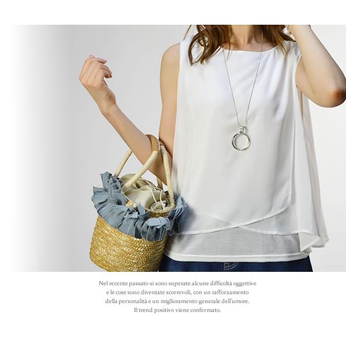 (メール便送料無料)シフォンレイヤードタンクトップ レディース 474 |  | 08