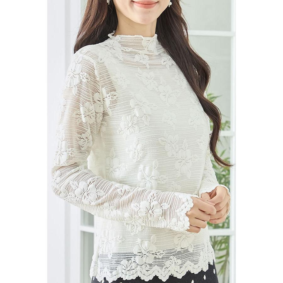 【値下げ！】COMME des GARÇONS レース花柄長袖トップス S 値下げ！】COMME des GARÇONS レース花柄長袖トップス S COMME des