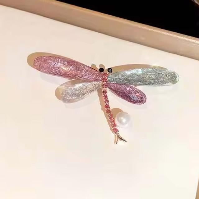 ピンズ ピン バッジ ブローチ バッヂ (トンボ とんぼ )右上ライト