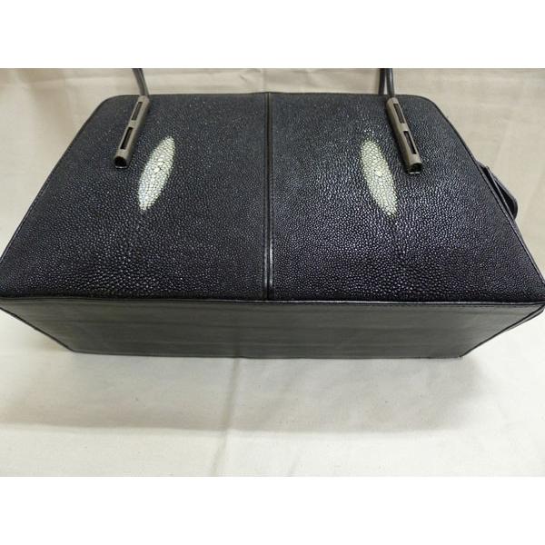 在庫処分 スティングレイ(エイ革)・バッグ(1点物) サイドポケット付き