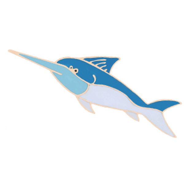 バッジ ピン ピンズ ブローチ 送料無料 魚類 魚 カジキ メカジキ マカジキ カジキマグロ ブローチ 品質が Www Ageti Fr