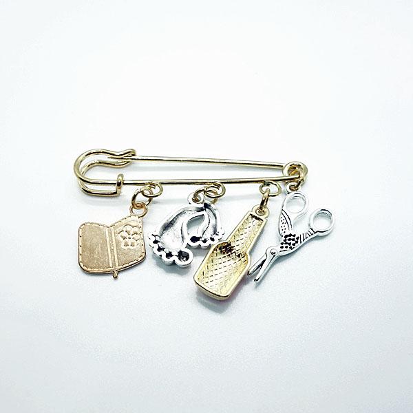 ピンズ ピン バッジ ブローチ バッヂ 安全ピン ( ネイル マニキュア 爪