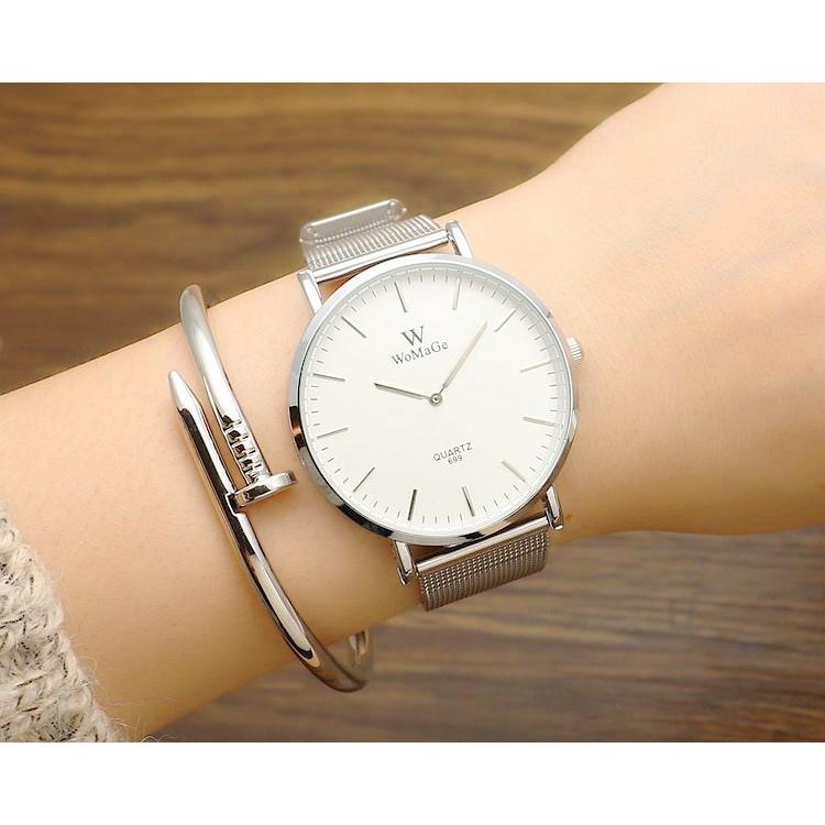 超薄型 ミニマムデザイン シンプル 2針 /WOMAGE699 メンズ レディース