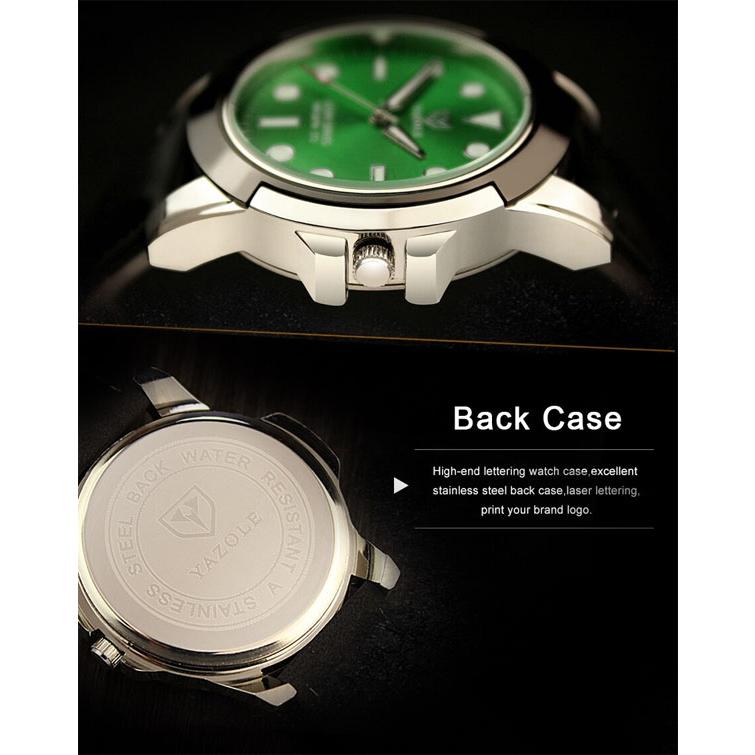 視野性バツグン ごっつい系 ミニマムデザイン シンプル 3針 Yazole