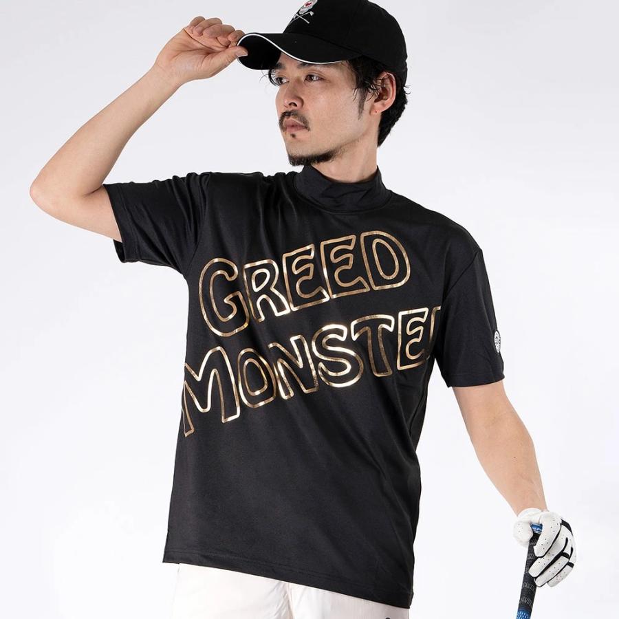 【半袖モックネック】　M ブラック　新品　goold golf rockers 半袖モックネック】 M ブラック 新品 goold golf rockers 半袖