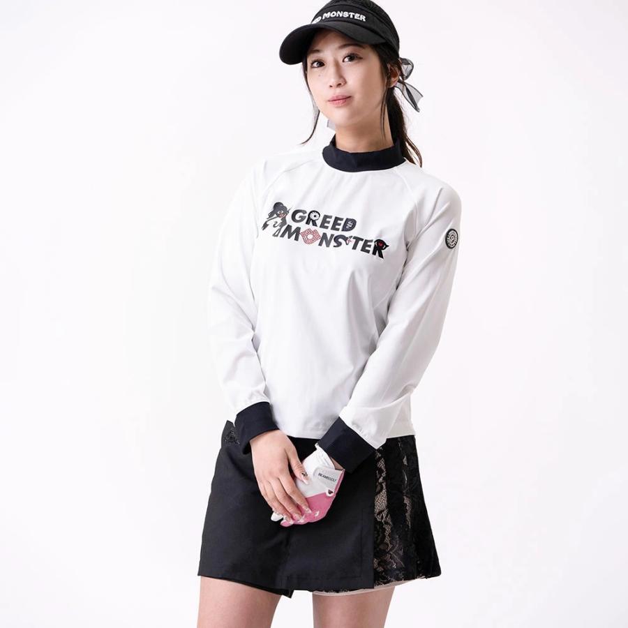 ゴルフウェア レディース トップス ブランド ロゴ 長袖 モックネック