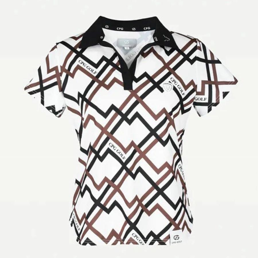 CPG　半袖ポロ　夏物　レディース 新品　タグ付き CPG GOLF レディース ゴルフ 半袖 ポロシャツ ポロ UV加工