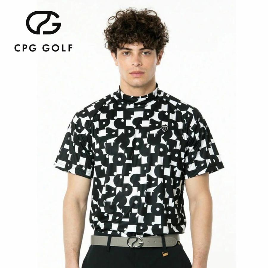 CPG GOLF メンズ ゴルフ 半袖 モックネック トップス カットソー CPG