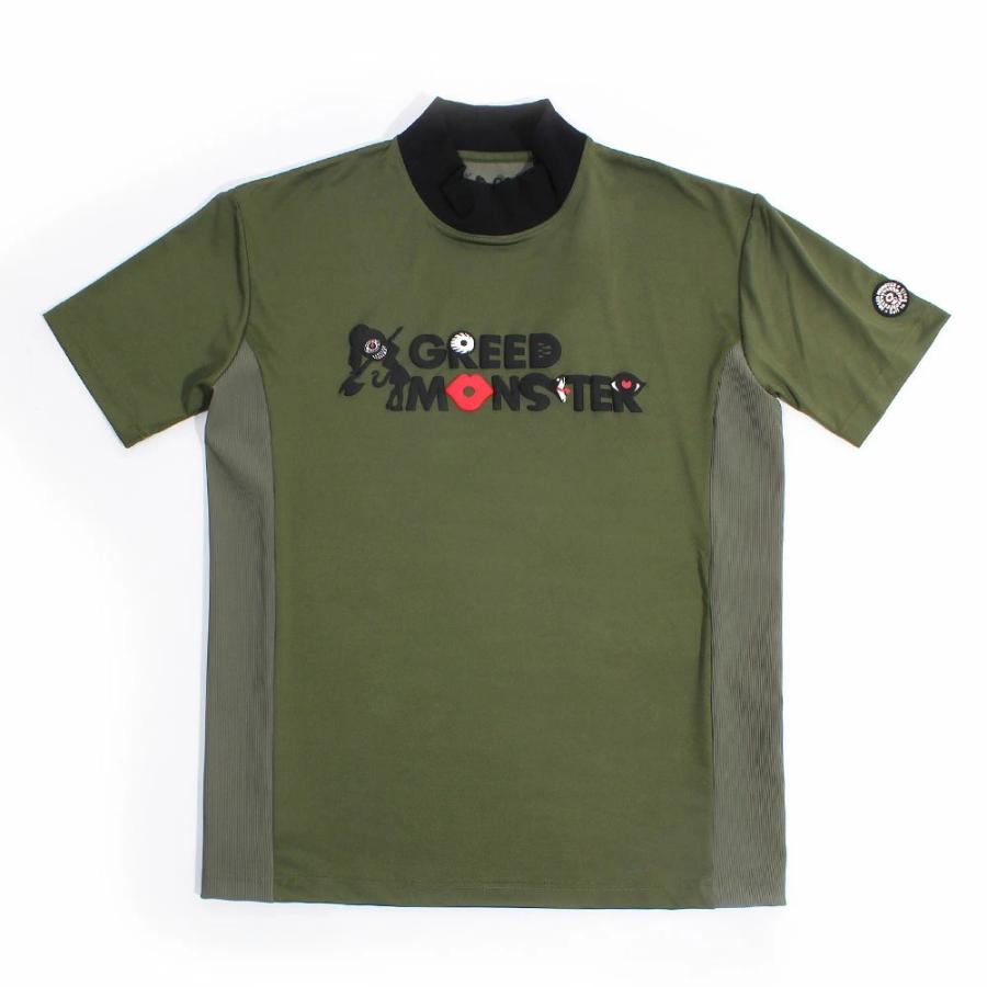 ゴルフウェア メンズ 半袖 トップス ブランド ロゴ モックネック