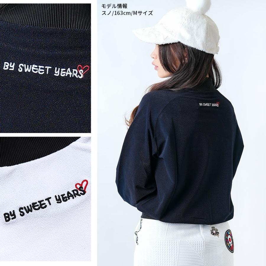 【SY32 GOLF】エスワイサーティートゥーゴルフ CARVICO710 PANTELLERIA パイルモックネック レディース  トップス 長袖 カットソー ロゴ ゴルフ SYG-24A03Wの画像