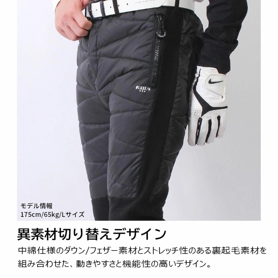 LUXE/R ダウンフェザーパンツ その他 メンズ LUXE／R(ラグジュ)フリース×高密度ダウンフェザーパンツ
