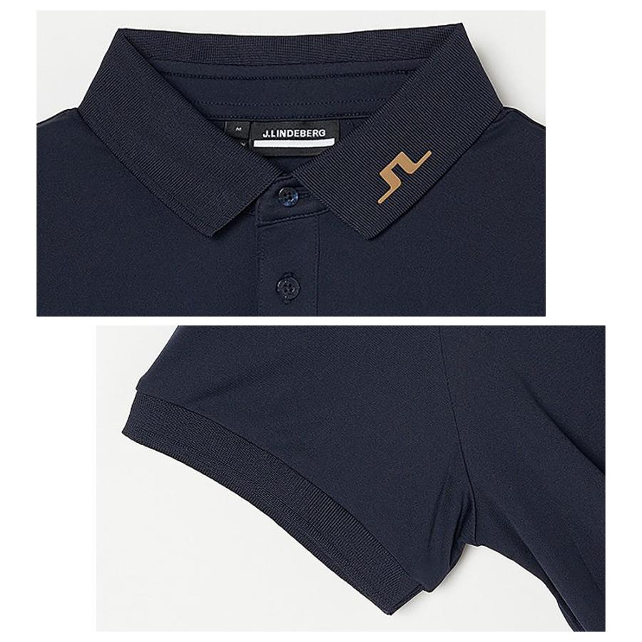 J.LINDEBERG（ジェイリンドバーグ） ショルダーロゴ 半袖 ポロ シャツ