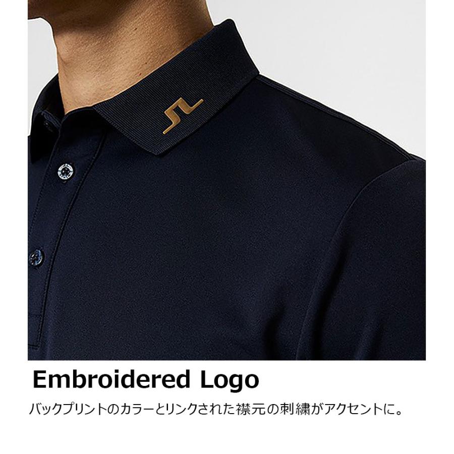 J.LINDEBERG（ジェイリンドバーグ） ショルダーロゴ 半袖 ポロ シャツ