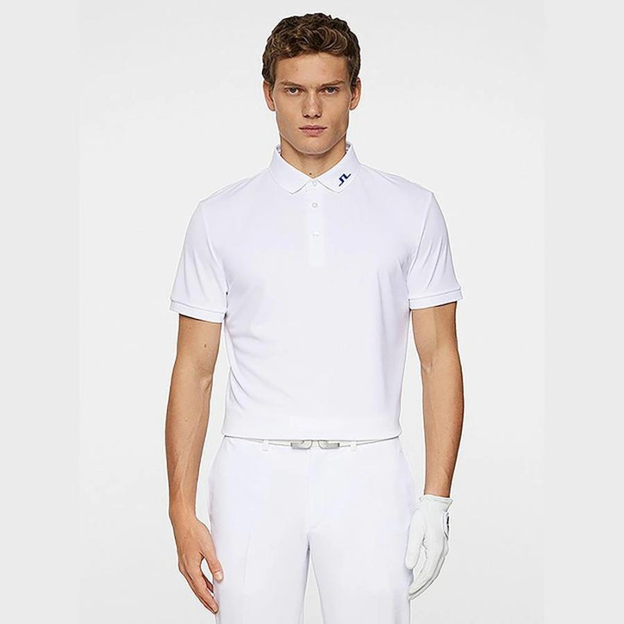 J.LINDEBERG（ジェイリンドバーグ） ショルダーロゴ 半袖 ポロ シャツ